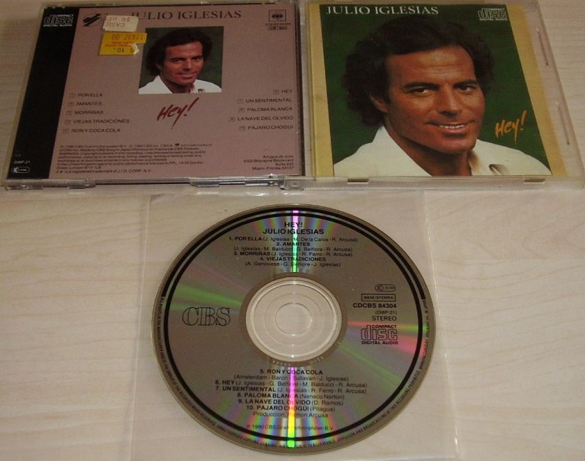 JULIO IGLESIAS Hey CD 1980/198? Early Japan for EU Pressing  