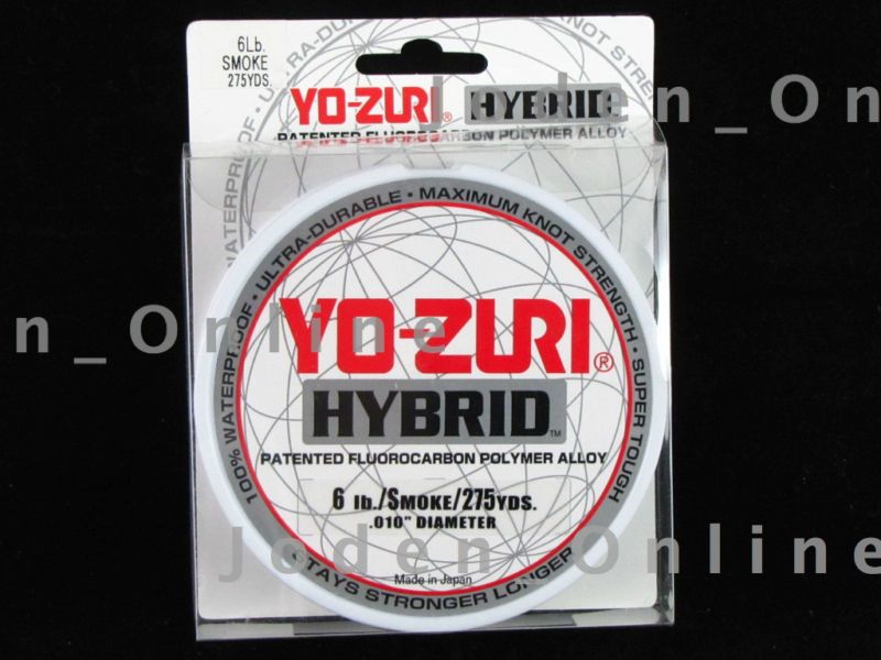 Yo Zuri 6Lb 275yd Fluorocarbon/Poly Fishing LINE SMOKE  