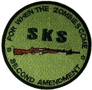 SKS ZOMBIE KILLER   VINTAGE MILITARY FIREARMS Gun Patch  