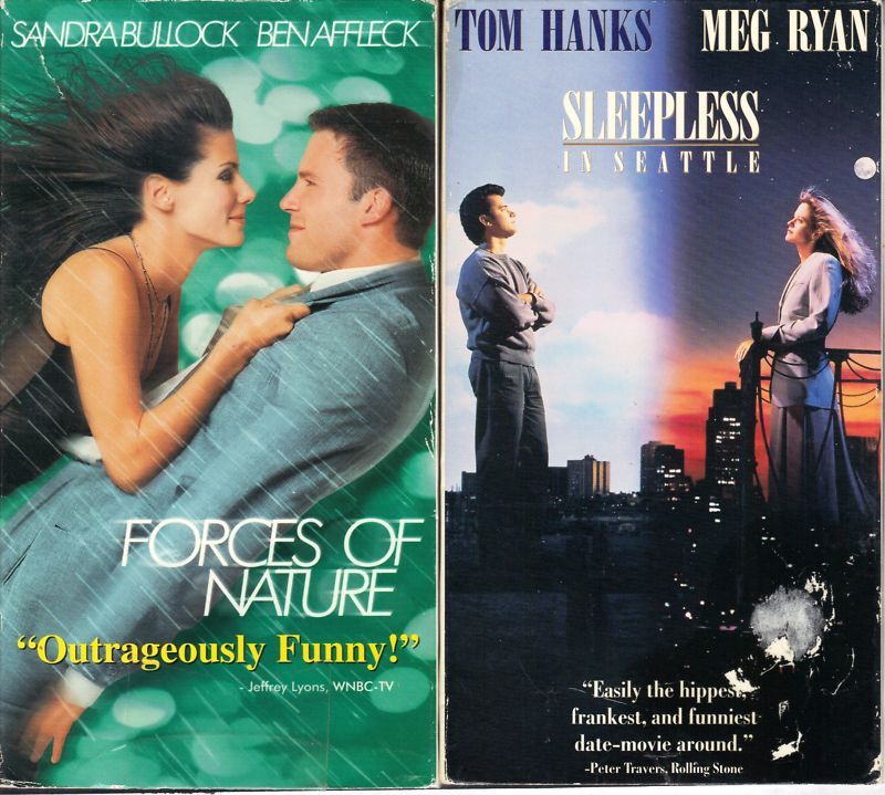 Forces of Nature (VHS, 1999) & Sleepless In Seattle 667068382136 