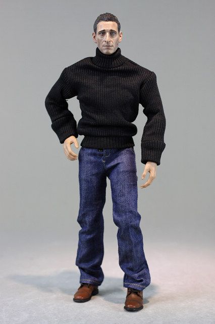 mc0053 man black long sweater for 12 figures G2  