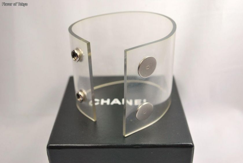 This is 100% authentic Chanel Clear See Through Bangle Bracelet 00C