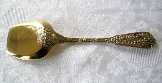 Klinkosch Austria Silver 800 Gilded Serving Spoon  