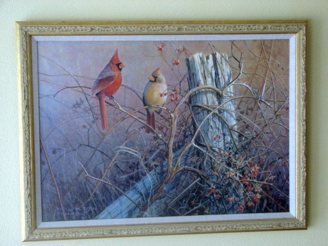 CARDINALS, SCOTT ZOELLICK FRANKLY SCARLET CONSERVATION EDITION FRAMED 