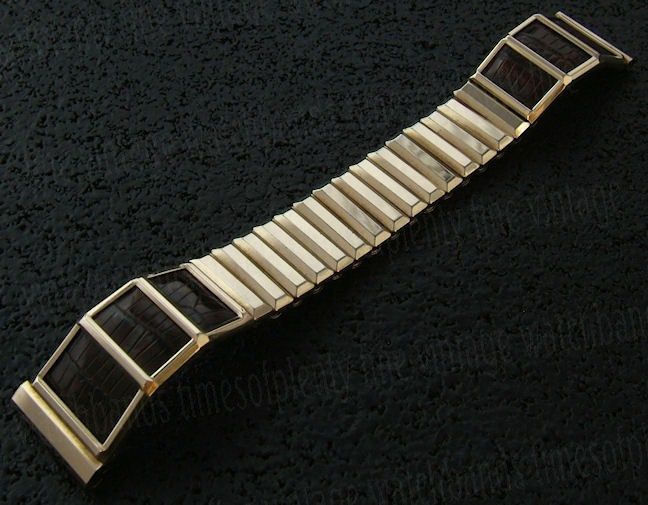 NOS 3/4 JB Champion Gold gf 50s Vintage Watch Band  