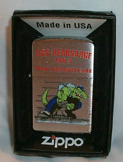 USS Kearsarge Zippo LIGHTER LHD 3 US Navy Ship MINT  