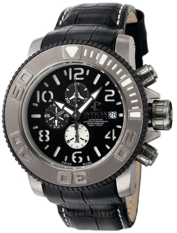 Invicta 0602 Sea Hunter Reserve Automatic Chronograph Mens Watch 