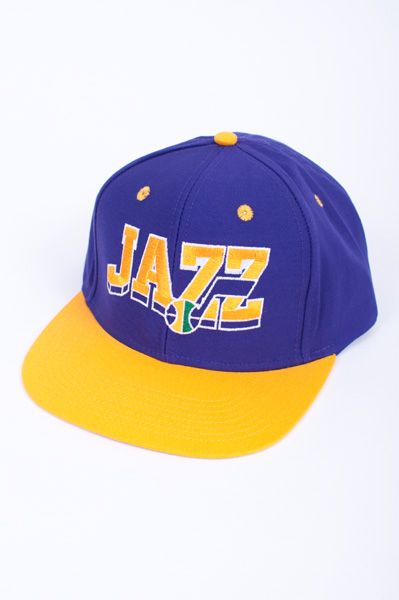 NEW MENS ADIDAS UTAH JAZZ PURPLE THROWBACK BASKETBALL BALL BASEBALL 