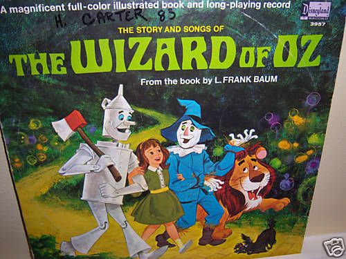 Disneyland Record Wizard of Oz #3957 1969  