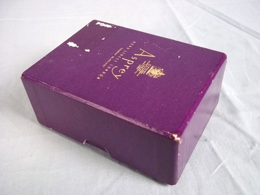 Asprey Purple Enamel & Gold Plated Lighter in Orig. Box  