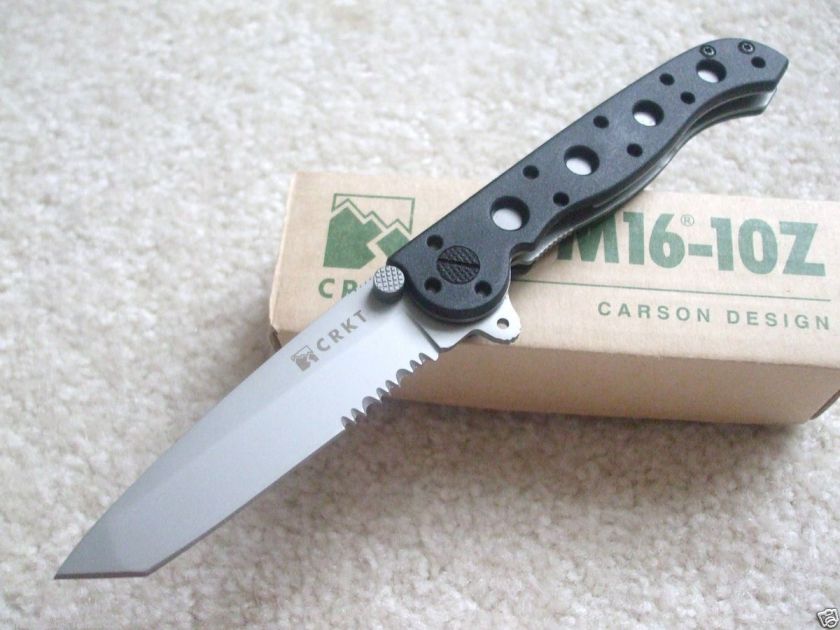 CRKT M16 10Z Tanto Point AO Flipper Knife New  