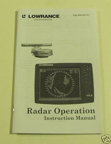 Lowrance User Manual   Radar Operation  