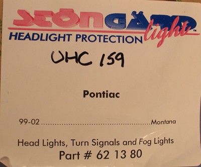 STONGARD PROTECTION 1999 2000 2001 2002 PONTIAC MONTANA UHC159  