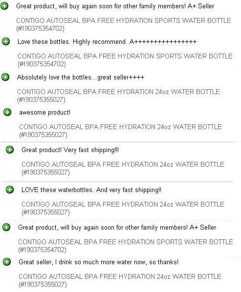   AUTOSEAL ADDISON BPA FREE HYDRATION 24oz WATER BOTTLE SPORTS AUTO SEAL