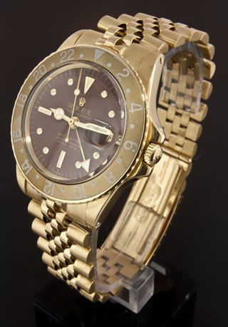 Rolex 18k Gold GMT Master #1675 circa 1969  