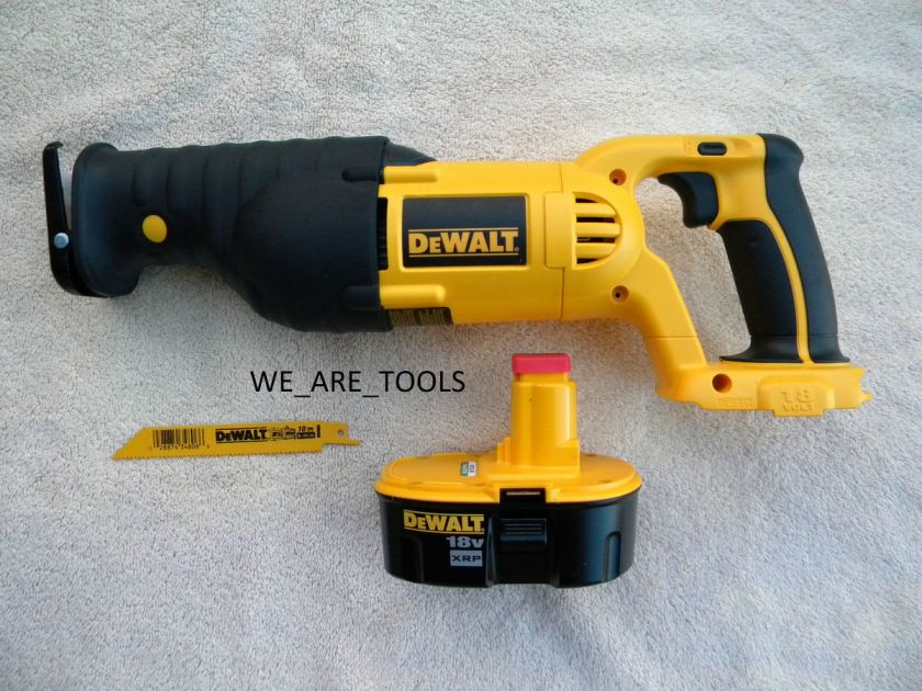 NEW DEWALT 18V DC385 CORDLESS RECIPROCATING SAW, DC9096 BATTERY,18 