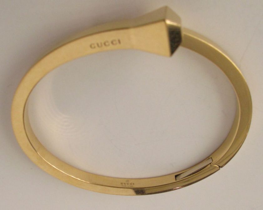 Gucci Vintage 18K 750 Gold Chiodo Nail Spike Bracelet  