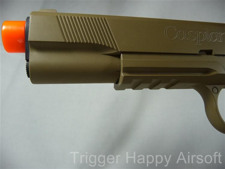 TSD WE Colt 1911 FULL METAL Desert Tan Tactical Gas Pistol 6mm Handgun 