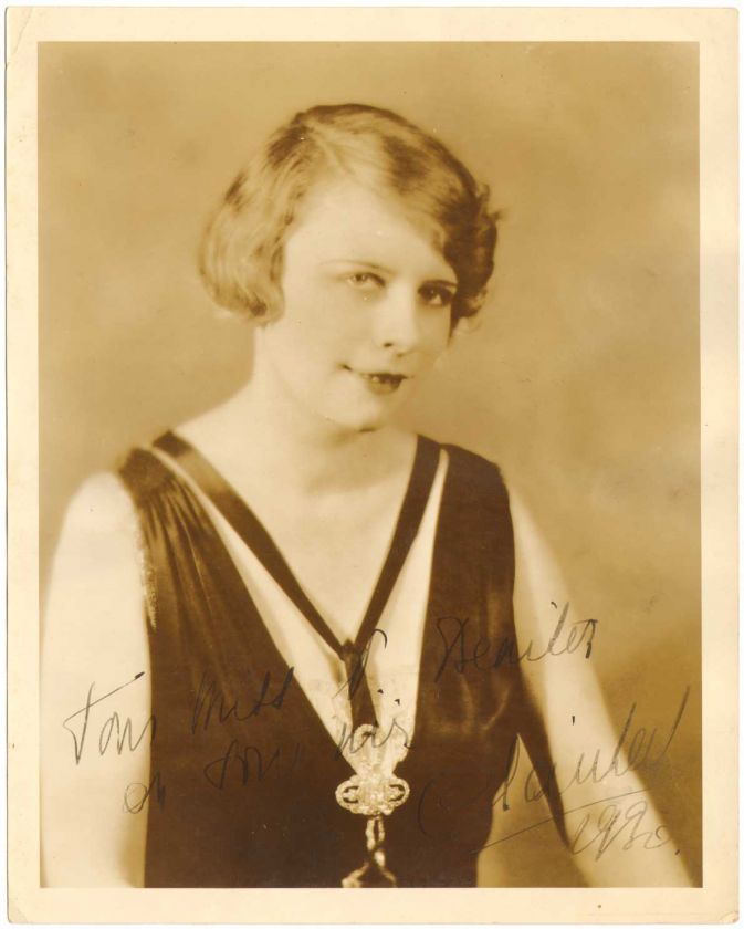 Opera   Autograph of Belgian soprano Clare Claibert in 1930 SP  
