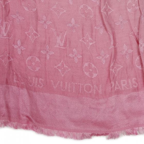 LOUIS VUITTON Monogram Denim Bleached Scarf Shawl LV  