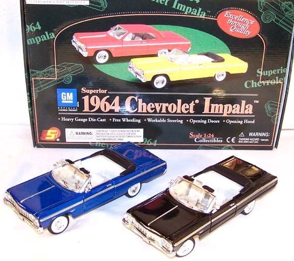 CHEVROLET IMPALA 64 CONVERTIBLE collector diecast car  