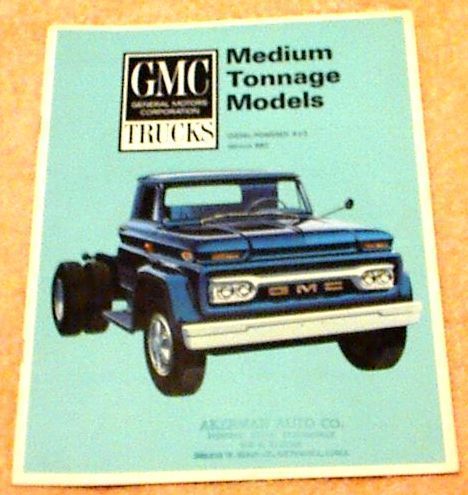 1965 GMC Medium Duty Trucks Brochure Diesel 8 pgs.  