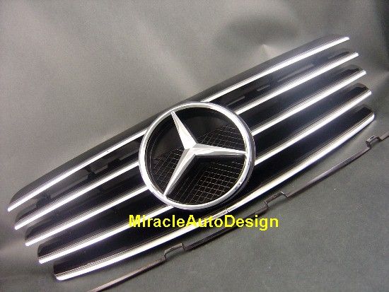 1996 2002 Mercedes W208 CLK Class Black Front Grille  