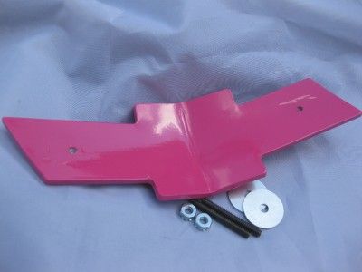 2010 2012 CAMARO CHEVY FRONT GRILL BILLET HOT PINK BOWTIE EMBLEM 