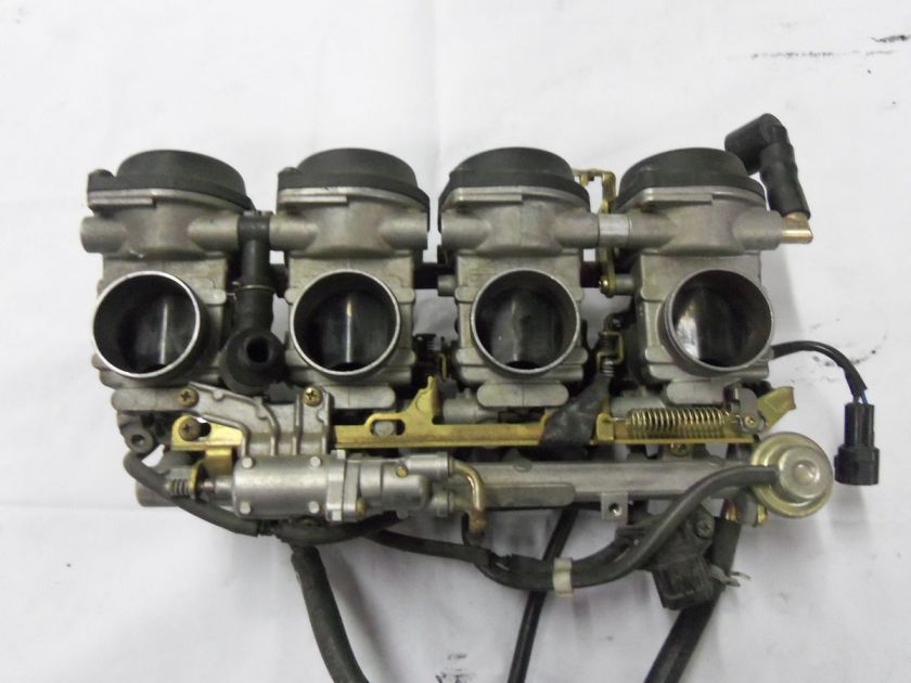 01 02 YAMAHA YZF R1 1000 ENGINE CARBURETORS CARBS THROTTLE BODYS FUEL 