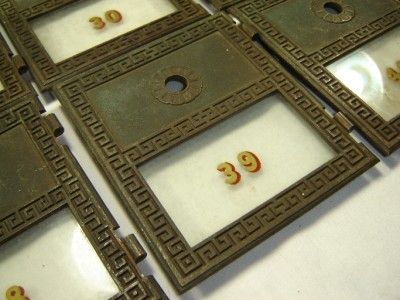 12 YALE ANTIQUE POST OFFICE DOORS IRON & GLASS  