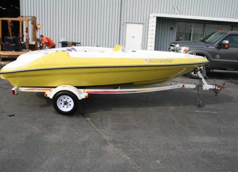 1997 Sea Ray Sea Rayder F 16 Sport Jet Boat Hull w/ Trailer /NO MOTOR 