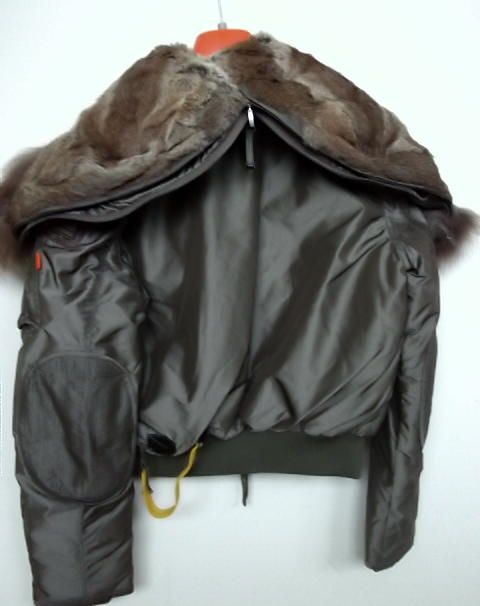   DOWN BOMBER JACKET TEFLON MURMANSKY FUR SAGE WOMEN XS NEW 2012  