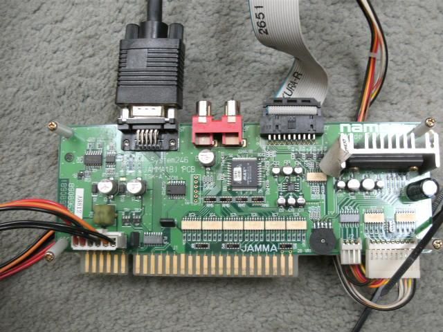 NAMCO JVS TO JAMMA I/O PCB USE SYSTEM 246/256 TO JAMMA  