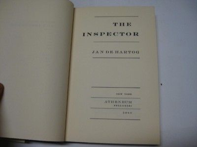 THE INSPECTOR by Jan De Hartog HOLOCAUST  