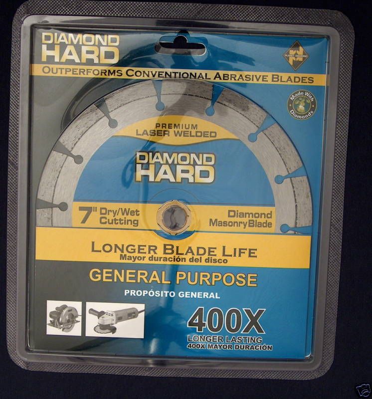 NEW PLANET DIAMOND HARD 7 SEGMENTED CONCRETE SAW BLADE  