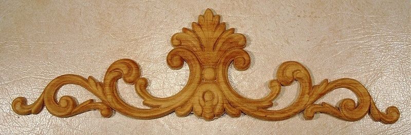 EMBOSSED WOOD APPLIQUE / ONLAY # 405 5 X 17 1/4  