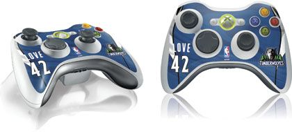 Skinit K. Love Minnesota Timberwolves 4 Skin for 1 Microsoft Xbox 360 