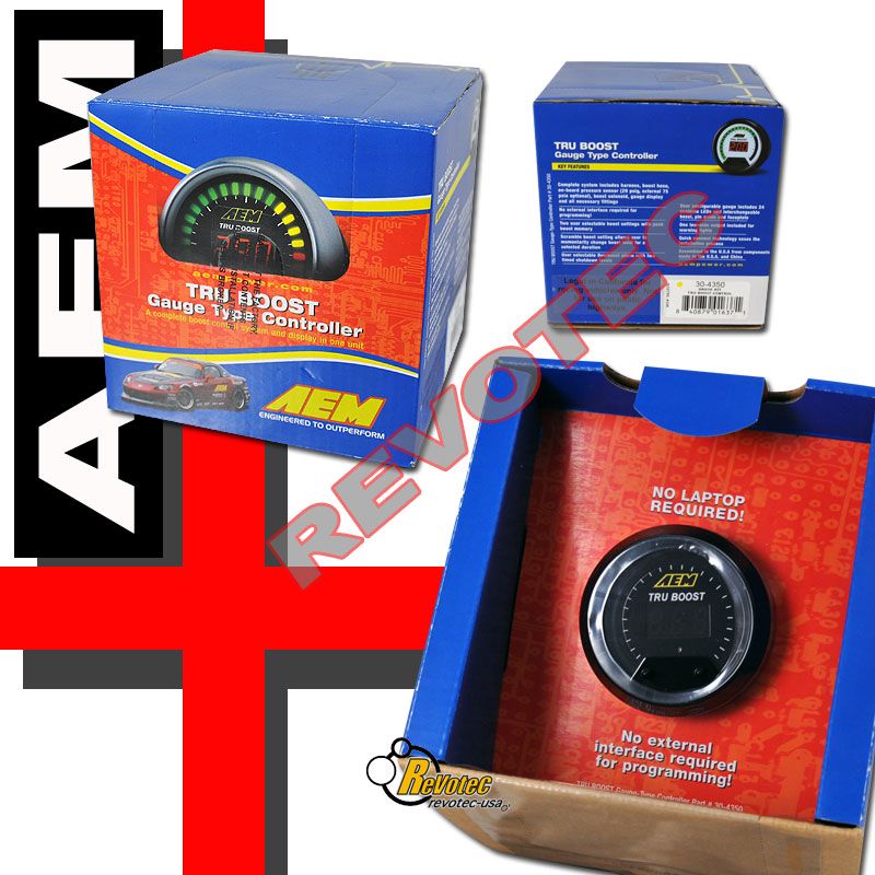 AEM 30 4350 TRU BOOST GAUGE TYPE METER BOOST CONTROLLER  