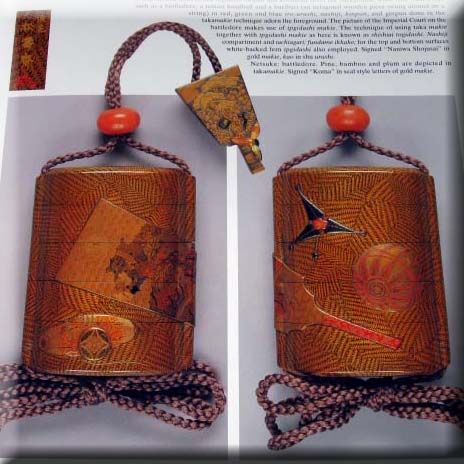 R39 Japanese Togidashi Inro Art Book   Makie Netsuke  