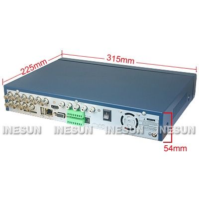 8CH H.264 500GB CCTV HDMI DVR System 8PCS 600TVL CCD Waterproof Day 