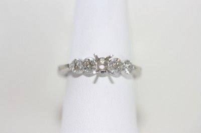 Ambar Platinum Diamond Engagement Ring Mounting  