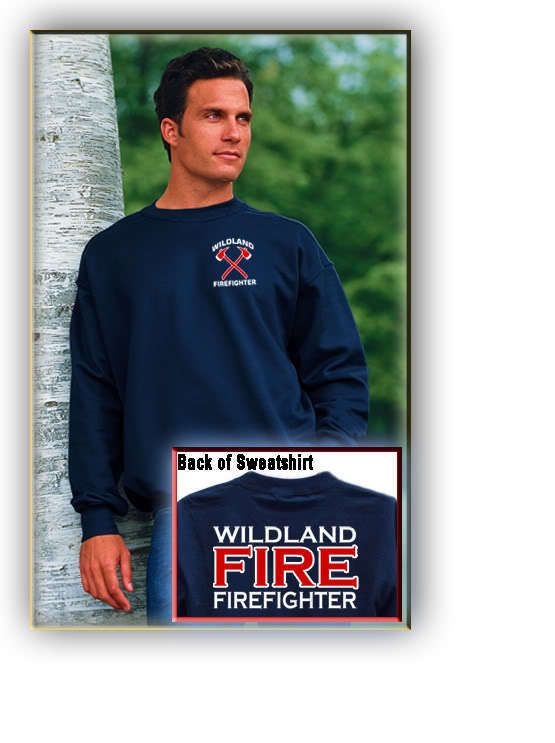 WILDLAND FIRE SWEATSHIRT XLarge Firefighter Crew XL  