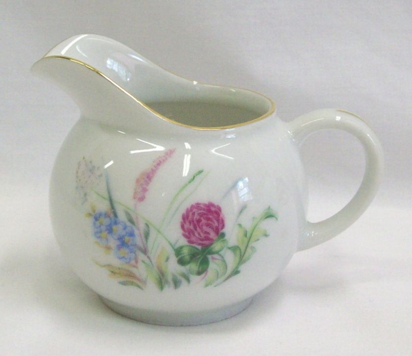   Bavaria Germany 273/173 WILDFLOWERS Creamer/Sauce Pitcher  