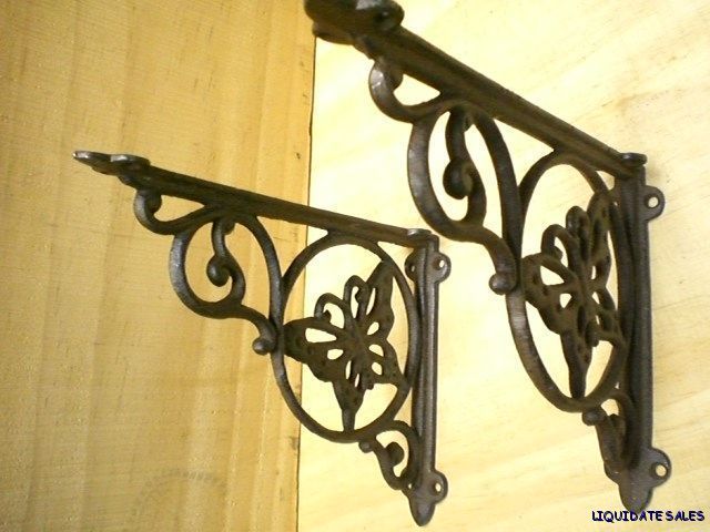 BUTTERFLY SHELF BRACKETS Brace Corbel 6.5x9 cast iron  