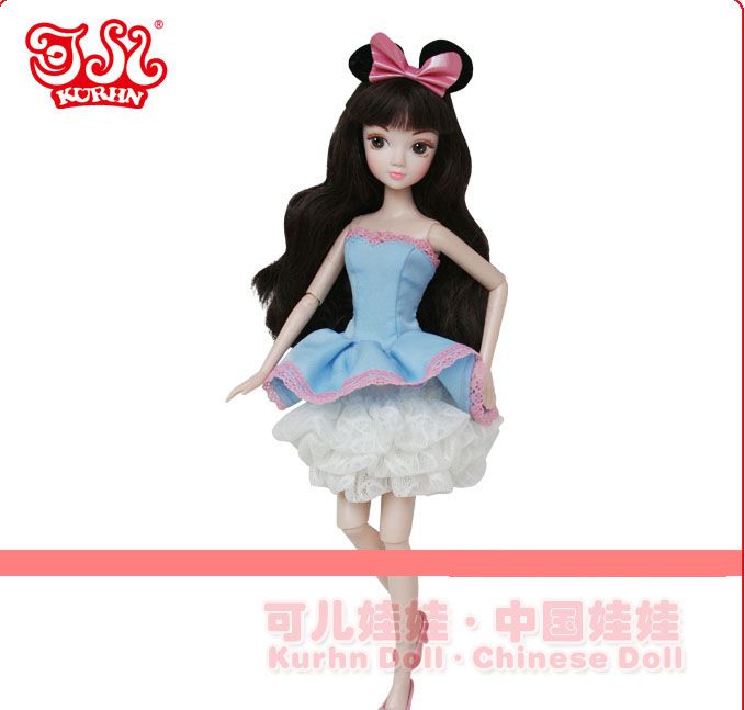 10 Joints Kurhn Doll 6091 Classical Blue Mickey+3dress  