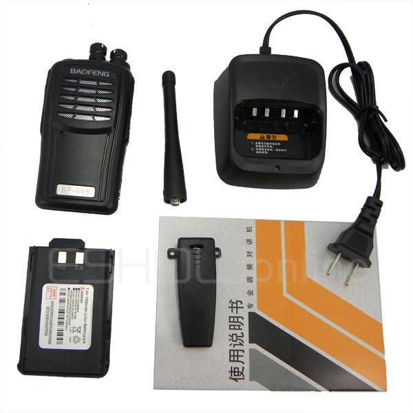 A0809A Walkie Talkie UHF 5W 16CH BF 668 Portable Two Way Radio New 