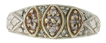 50ct. DIAMOND 14k VINTAGE RING/BAND ~ BARGAIN SCRAP PRICE  