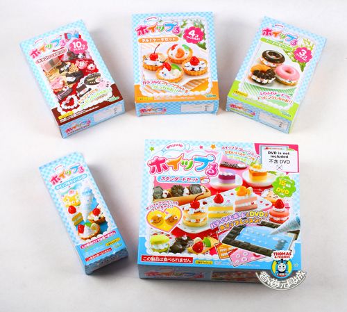 JAPAN EPOCH WHIPPLE DIY DESSERT SET KEYCHAIN MAKER W 24  