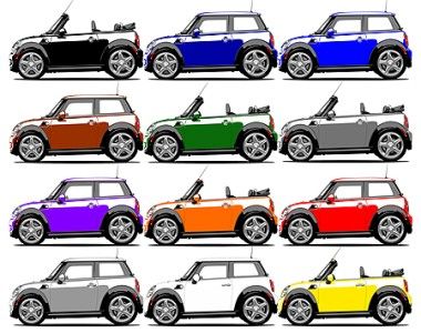 Mini Cooper Cool Car Art Cartoon Tshirt NEW  