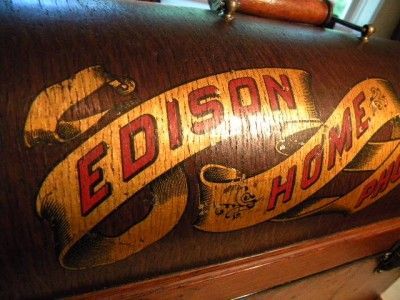 Circa 1898 Early Edison Suitcase Home Cylinder Phonograph  